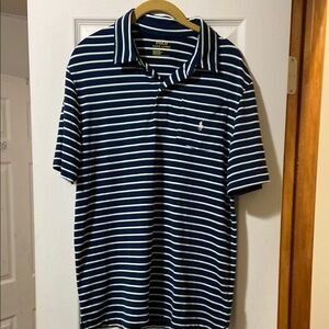 Polo by Ralph Lauren Men's Navy Striped Shirt